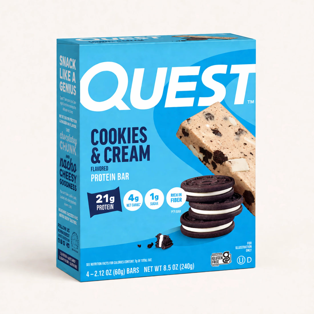 Quest Cookies & Cream Protein Bar
