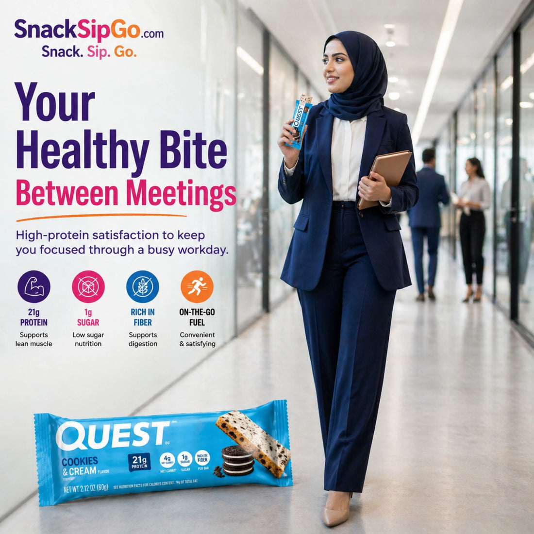 Quest Cookies & Cream Protein Bar