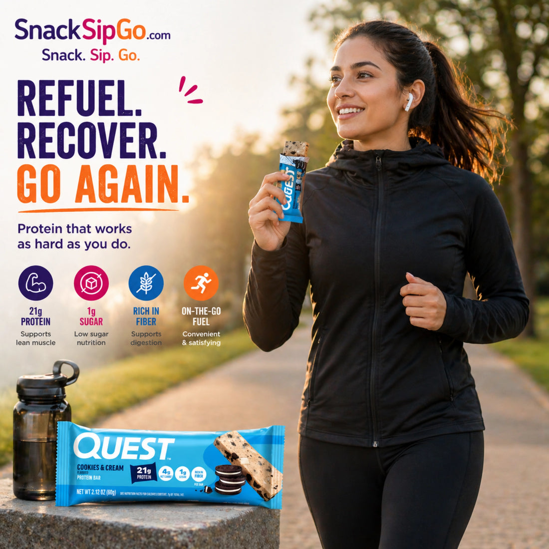 Quest Cookies & Cream Protein Bar