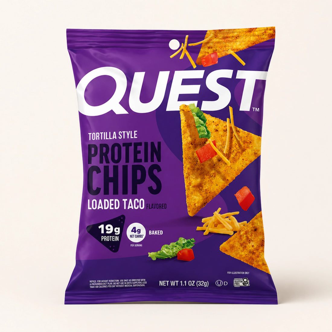 Quest Loaded Taco Tortilla Style Protein Chips