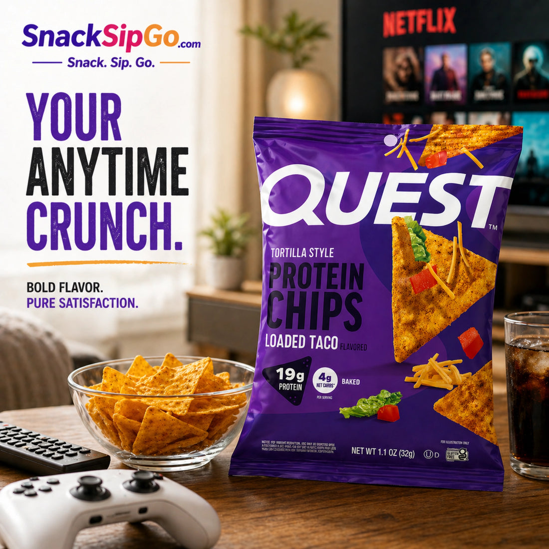 Quest Loaded Taco Tortilla Style Protein Chips