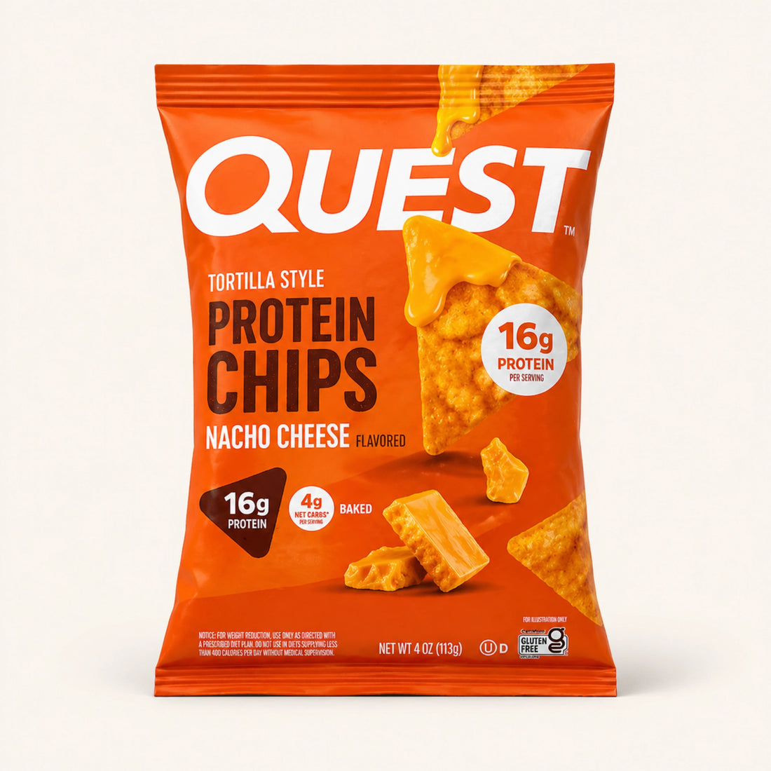 Quest Nacho Cheese Tortilla Style Protein Chips