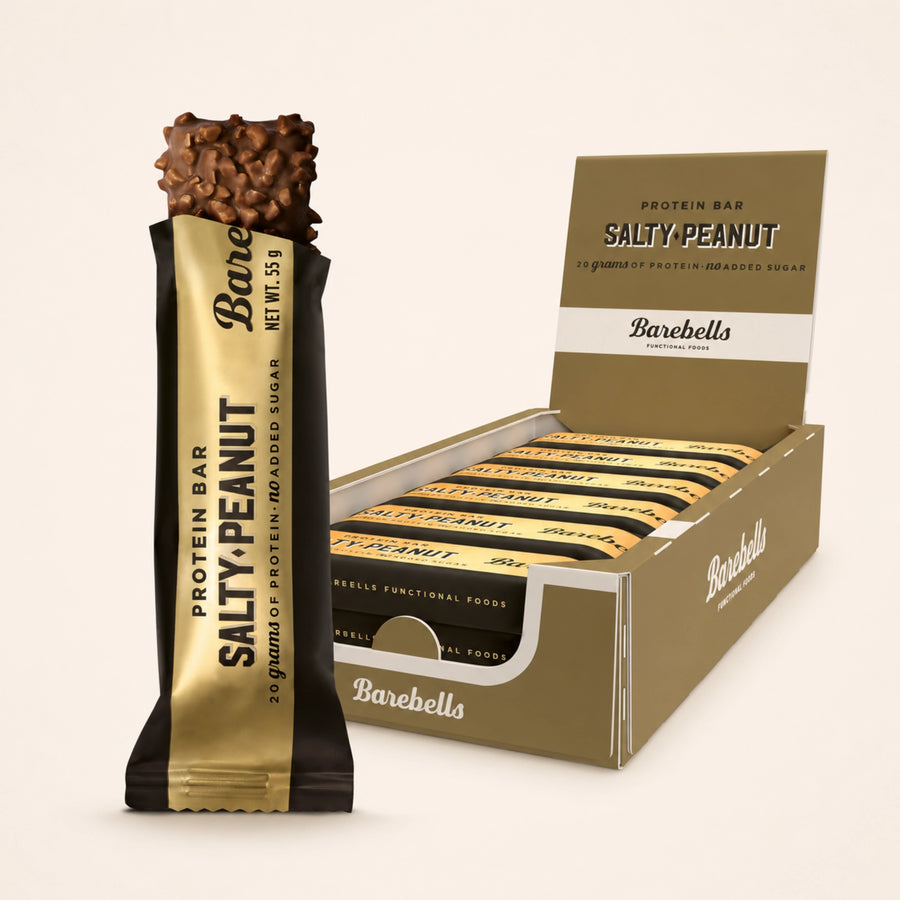 Barebells Salty Peanut Protein Bar 55g | 20g Protein front view | SnackSipGo UAE