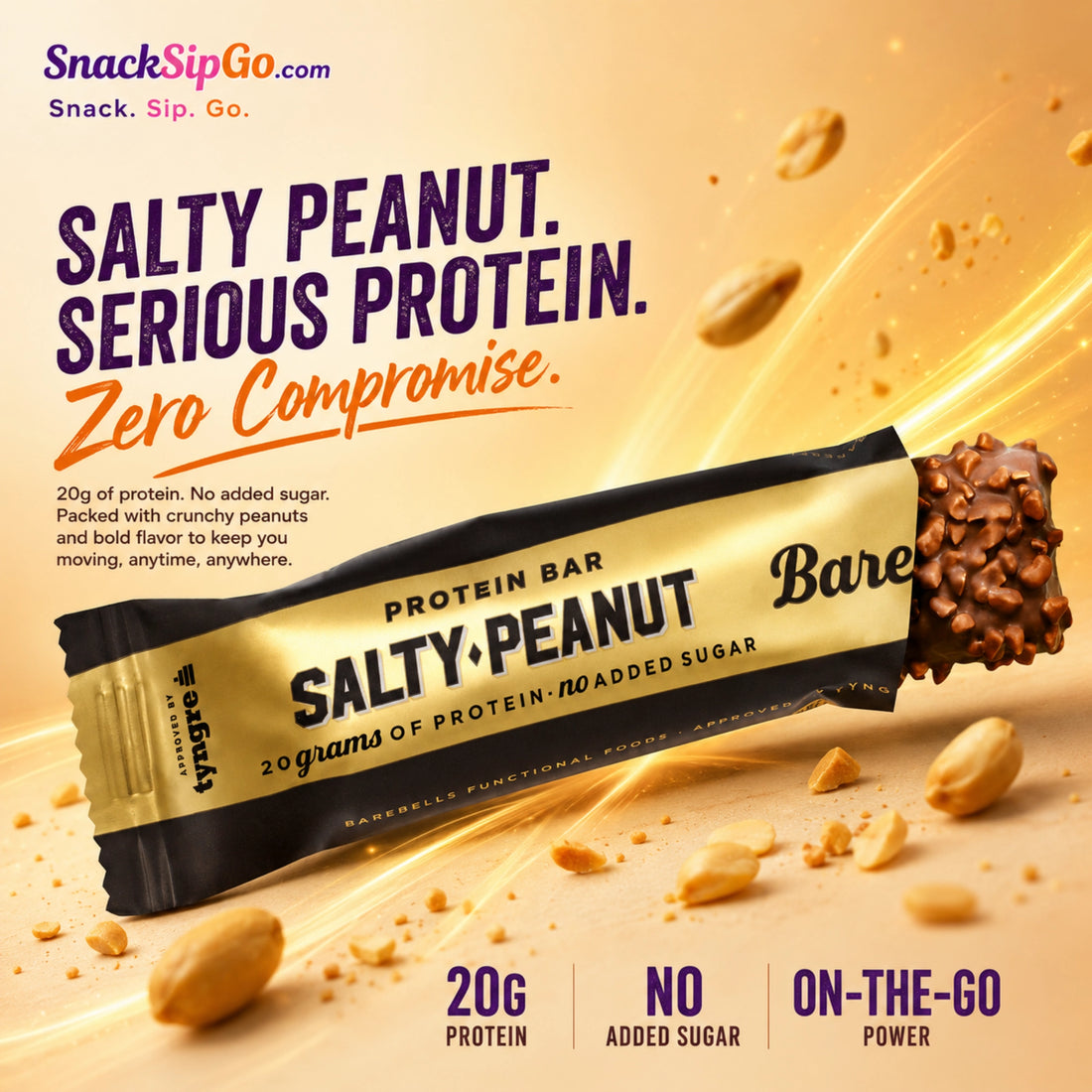 Barebells Salty Peanut Protein Bar 55g | 20g Protein