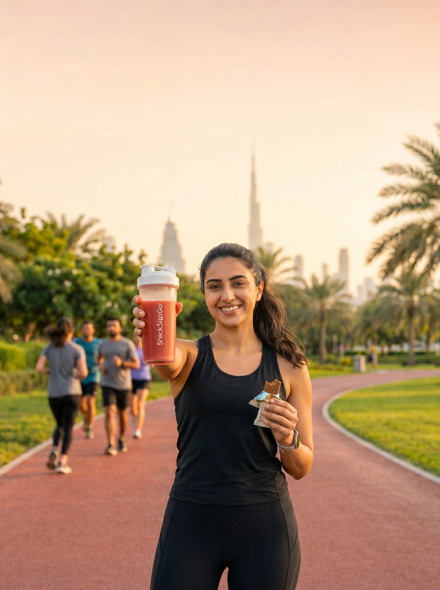SnackSipGo healthy snacks and zero sugar drinks lifestyle banner