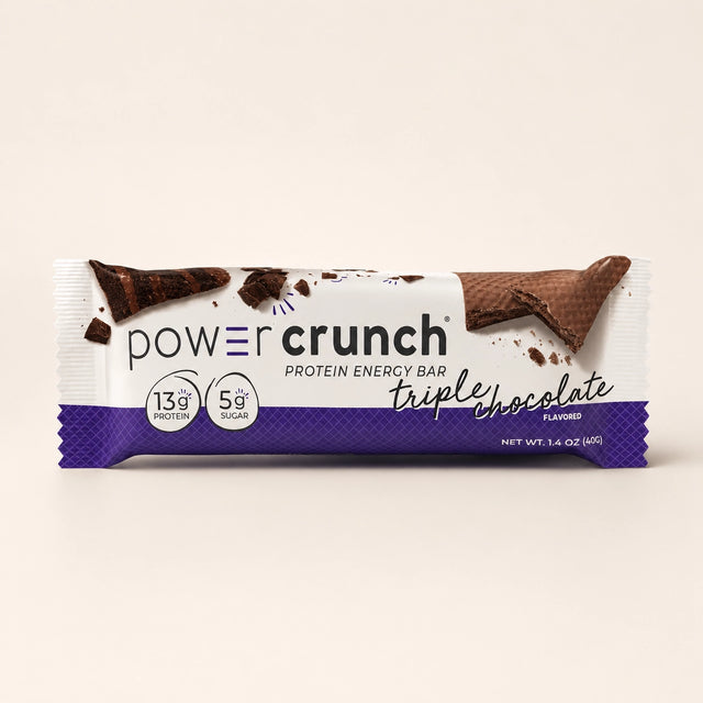 Power Crunch Triple Chocolate Protein Energy Bar 12 Pack front view | SnackSipGo UAE