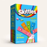 Skittles Singles To Go Tropical Zero Sugar Drink Mix, 20 Sticks