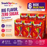 Skittles Singles To Go Original Variety Pack Zero Sugar Drink Mix, 30 Sticks