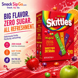 Skittles Singles To Go Original Variety Pack Zero Sugar Drink Mix, 30 Sticks
